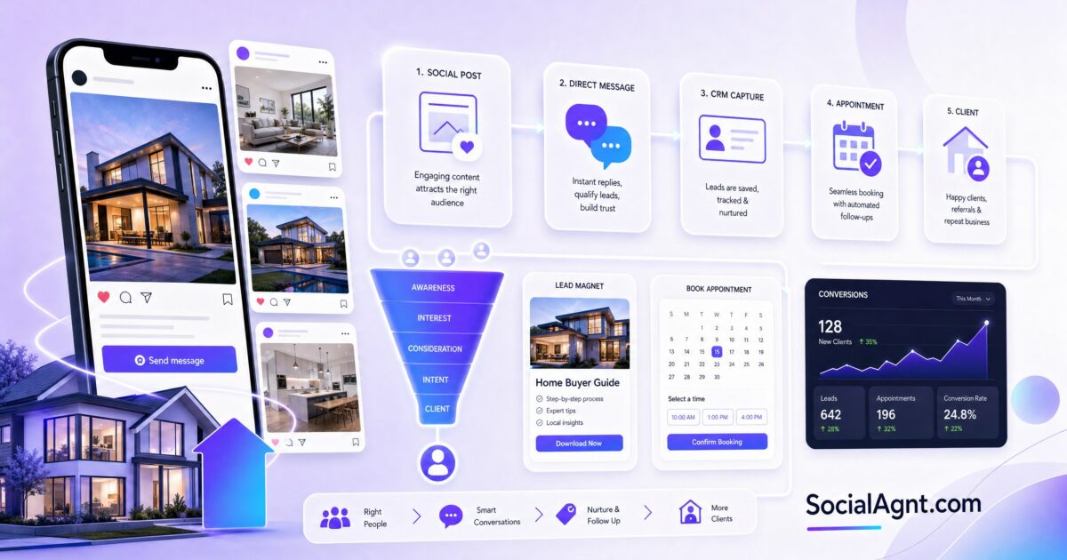 How to Get Real Estate Clients from Social Media: The Complete Conversion System