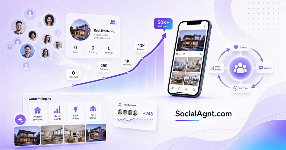 How to Grow Your Real Estate Social Media Following from Zero