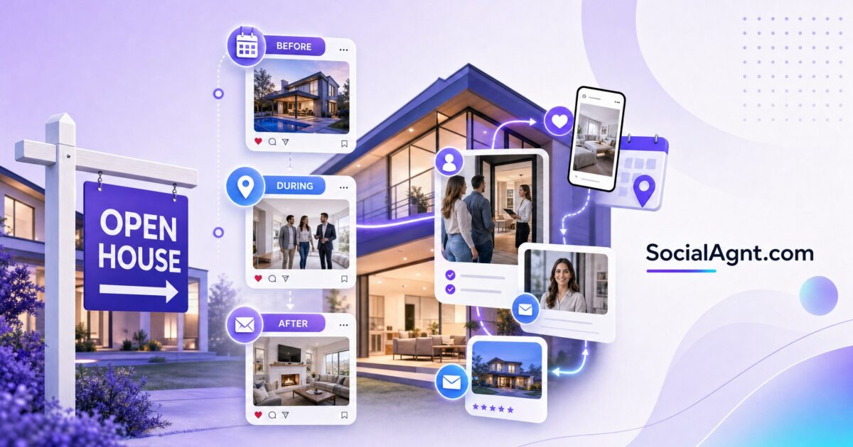 Open House Social Media Posts: Before, During & After Content Strategy