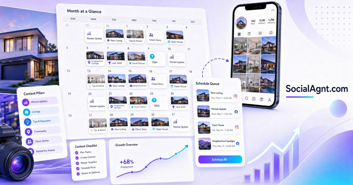 How to Build a Real Estate Content Calendar That Drives Consistent Growth