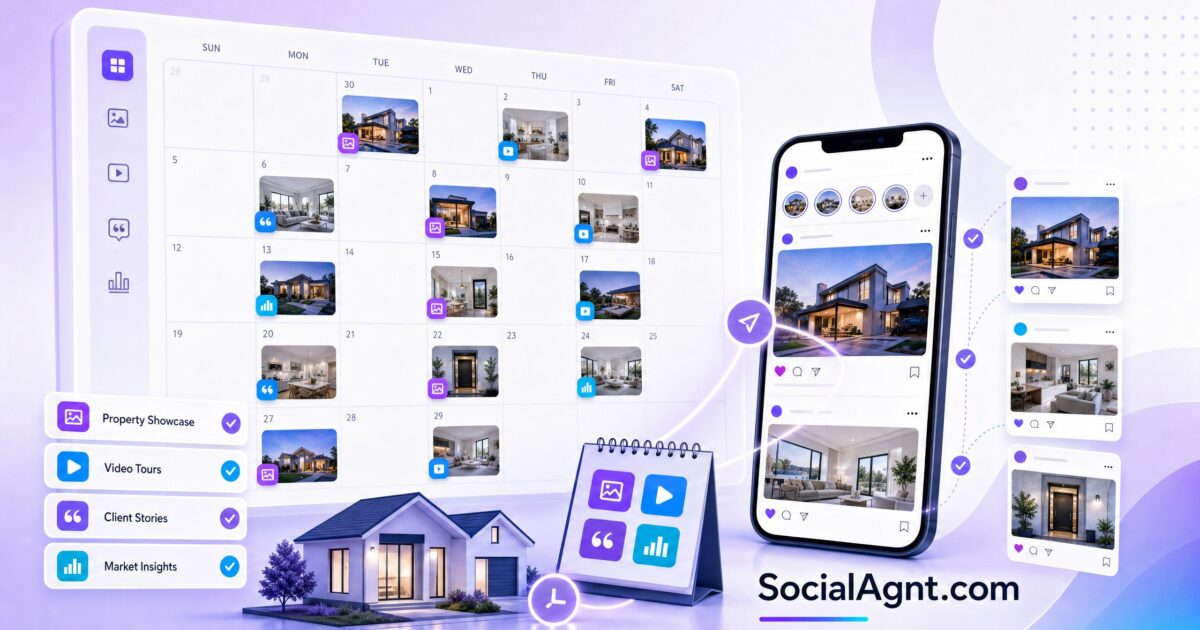 Instagram Content Calendar for Real Estate Agents (Free Template)