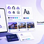SocialAgnt.com featured image for Real Estate Logo Design: Tips, Trends and Examples, covering real estate branding, positioning, and trust-building.