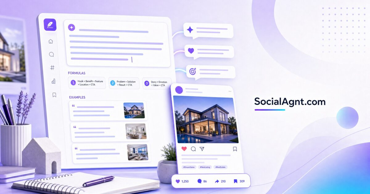 Real Estate Social Media Captions: Writing Tips, Formulas & Examples