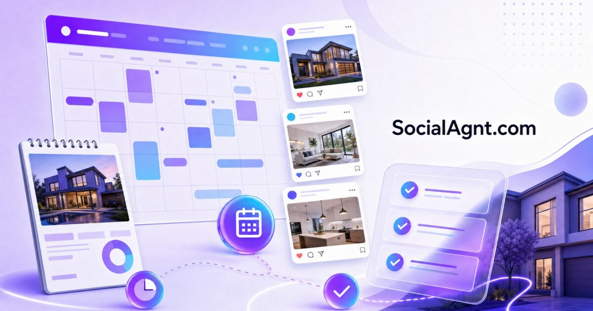 Free Real Estate Social Media Content Calendar Template (Downloadable)