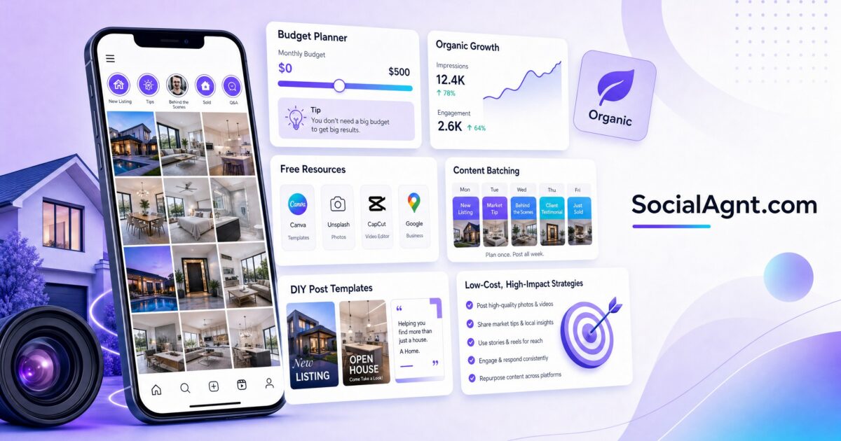 Real Estate Social Media Marketing on a Budget: Free & Low-Cost Strategies