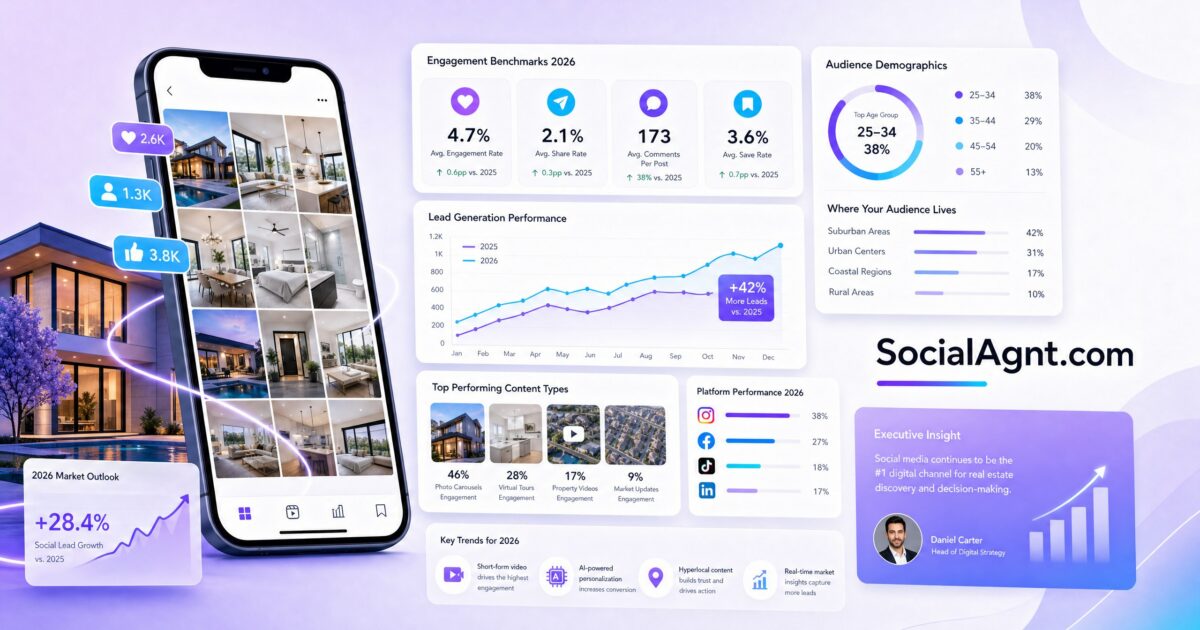 Real Estate Social Media Marketing Statistics You Need to Know in 2026
