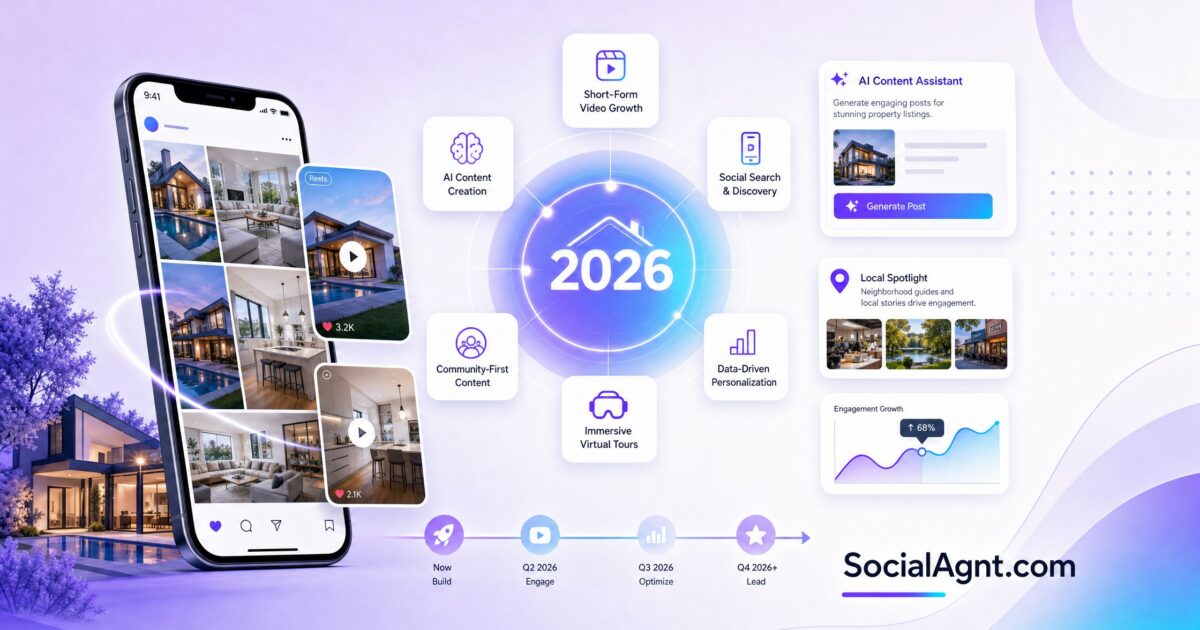 Real Estate Social Media Marketing Trends to Watch in 2026